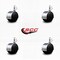 Service Caster 2'' Floor Safe Chrome Hooded Twin Wheel Caster 3/8 Threaded Stem, 4PK SCC-TS02S50D-NYU-BC-381634-4 - alternate 4